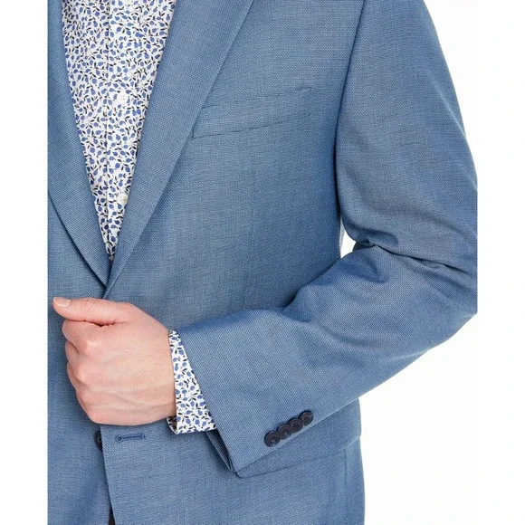 Michael Kors Men's Classic-Fit Light Blue Sport Coat 36R
